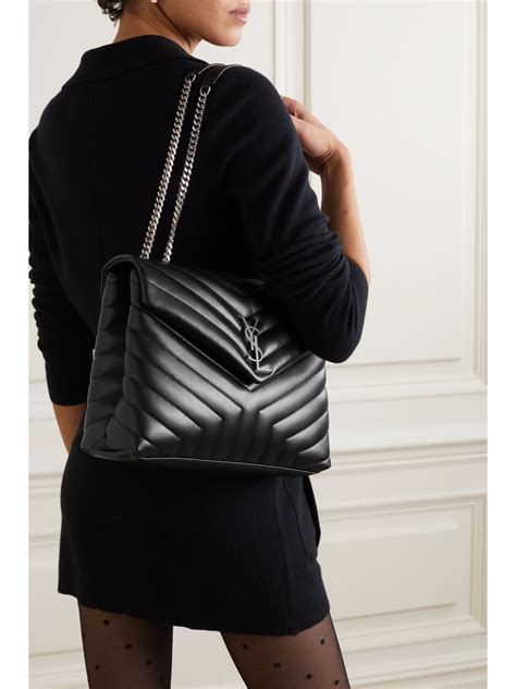 ysl mdium loulou bag black|yves saint laurent loulou bag.